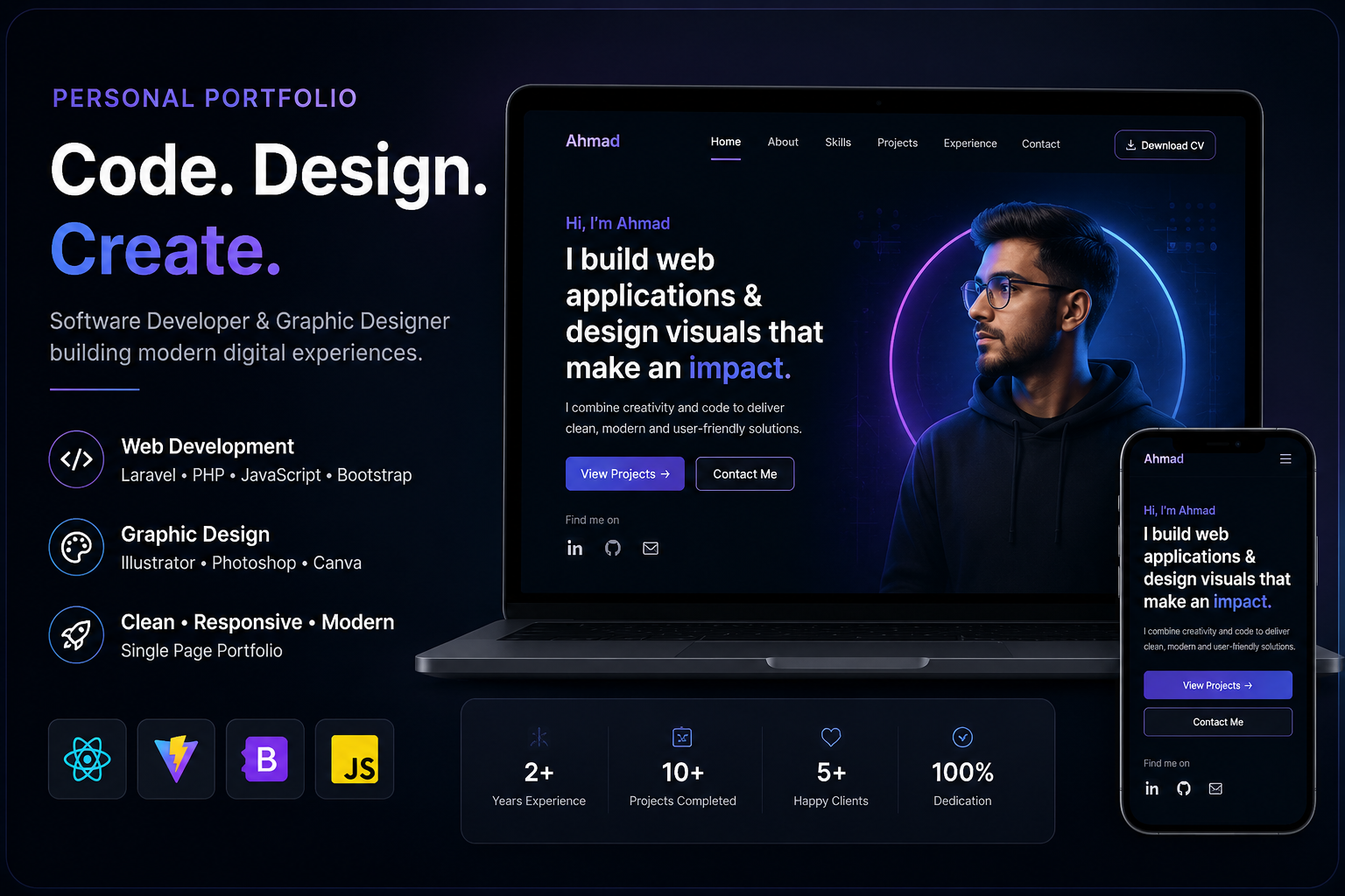 Personal Portfolio preview